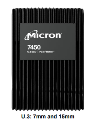 Micron 7450 MAX 12800GB NVMe U.3 (15mm) Non-SED Enterprise SSD [Single Pack]